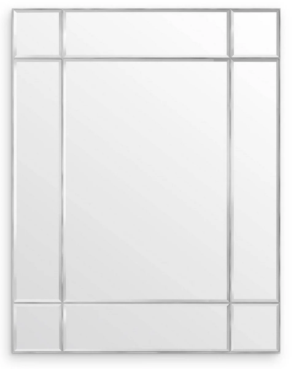 Casa Padrino espejo de pared de lujo plata 140 x 4 x A. 180 cm - Espejo de sal¨®n - Espejo de dormitorio - Espejo de armario - Muebles de Lujo
