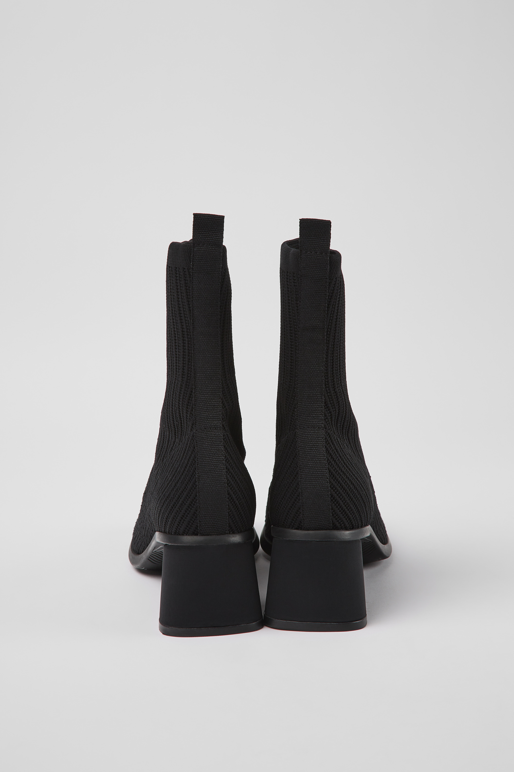 Kiara - Black textile boots for women