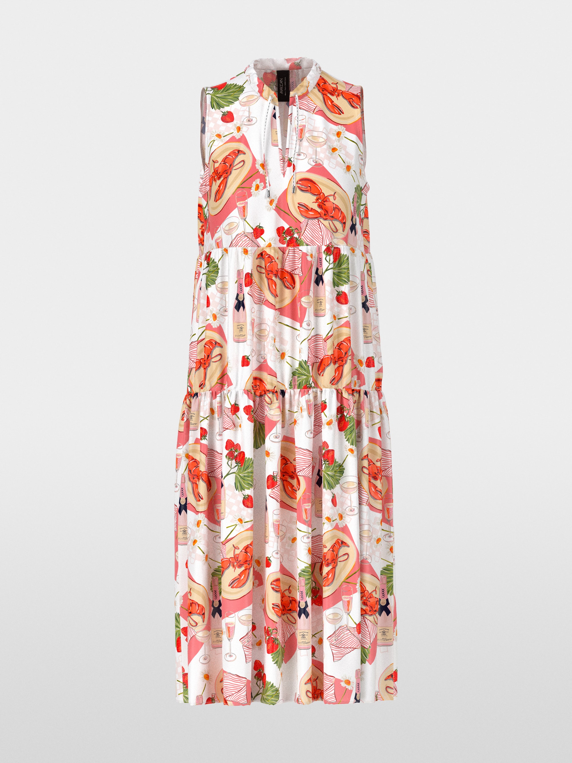 Marc-Cain Sleeveless mini dress with print