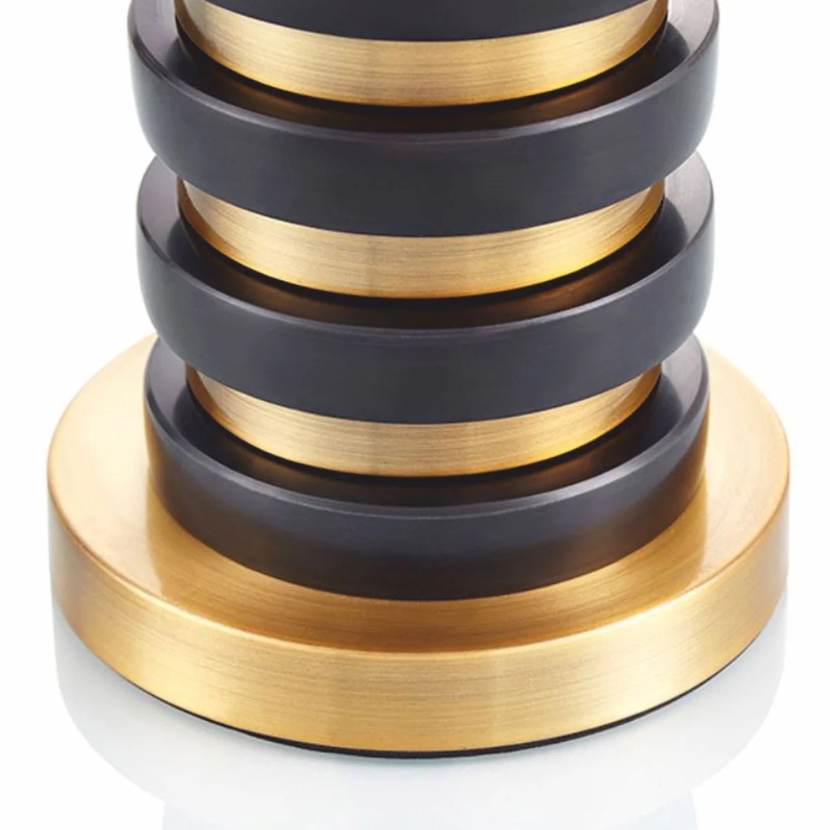 Casa Padrino L¨¢mpara de Mesa de Lujo Lat¨®n / Negro A. 65 cm - L¨¢mparas de Lujo