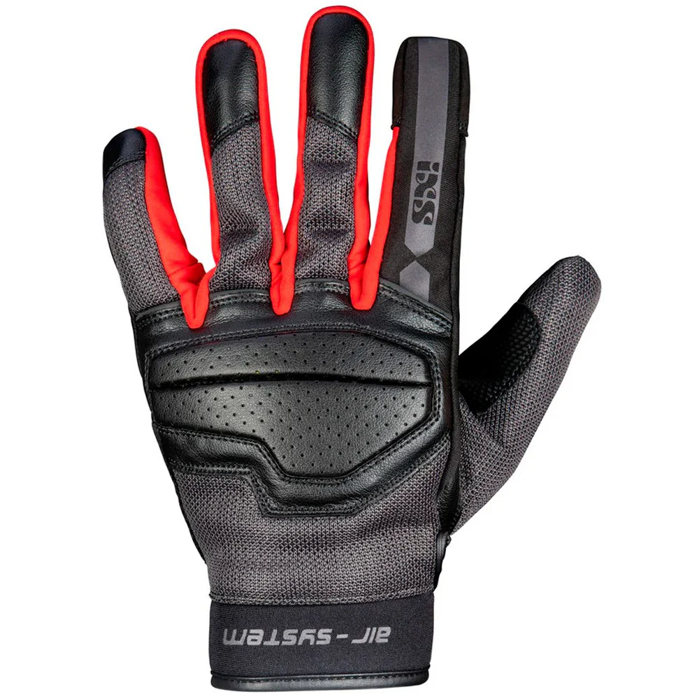 GUANTES VERANO IXS CLASSIC EVO AIR - NEGRO / GRIS / ROJO