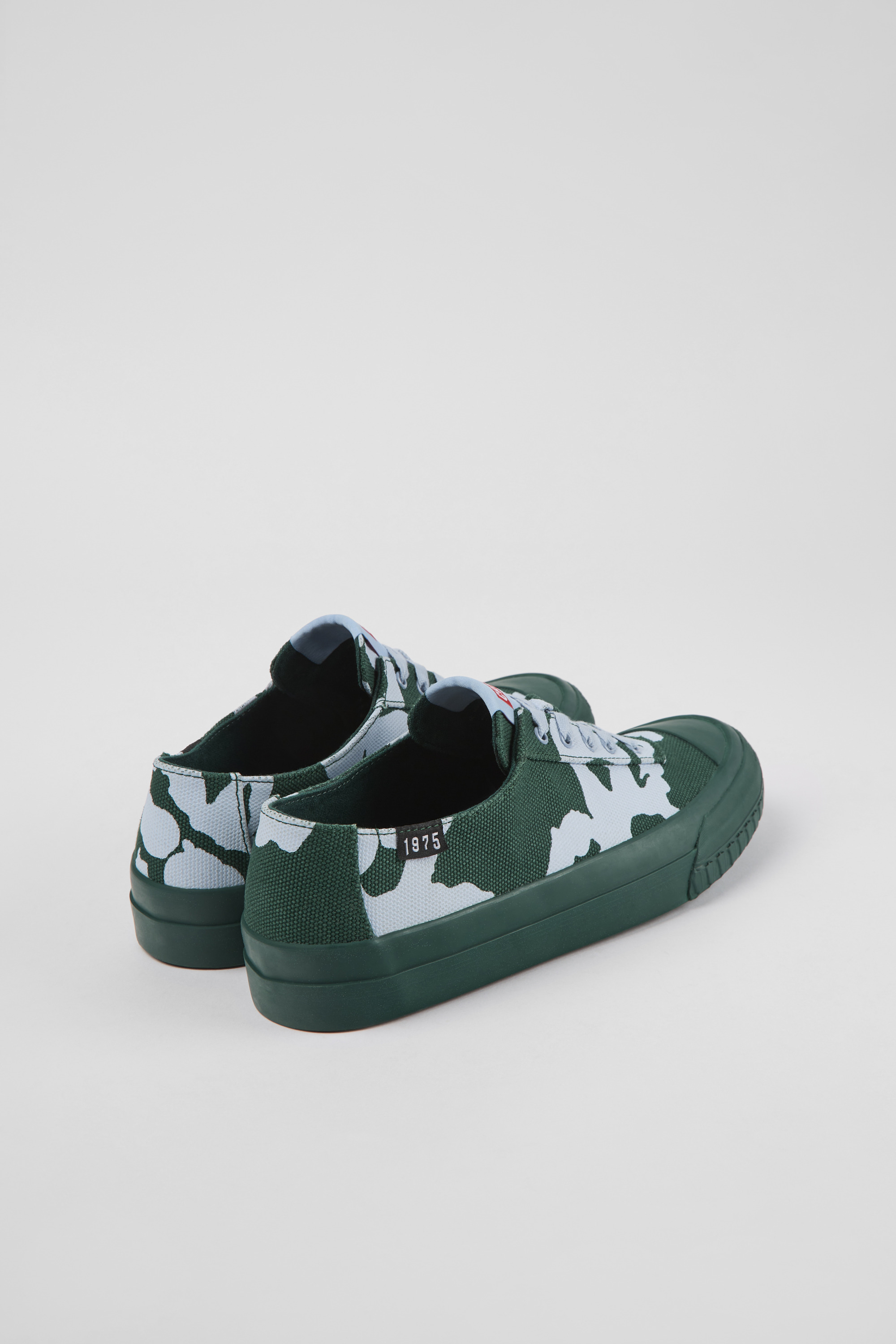 Camaleon - Green and blue recycled cotton sneakers for women