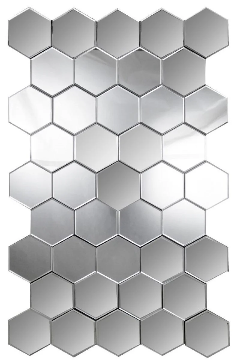 Casa Padrino espejo de pared de dise?o plata 75 x A. 120 cm - Espejo de sal¨®n moderno - Colecci¨®n de Lujo