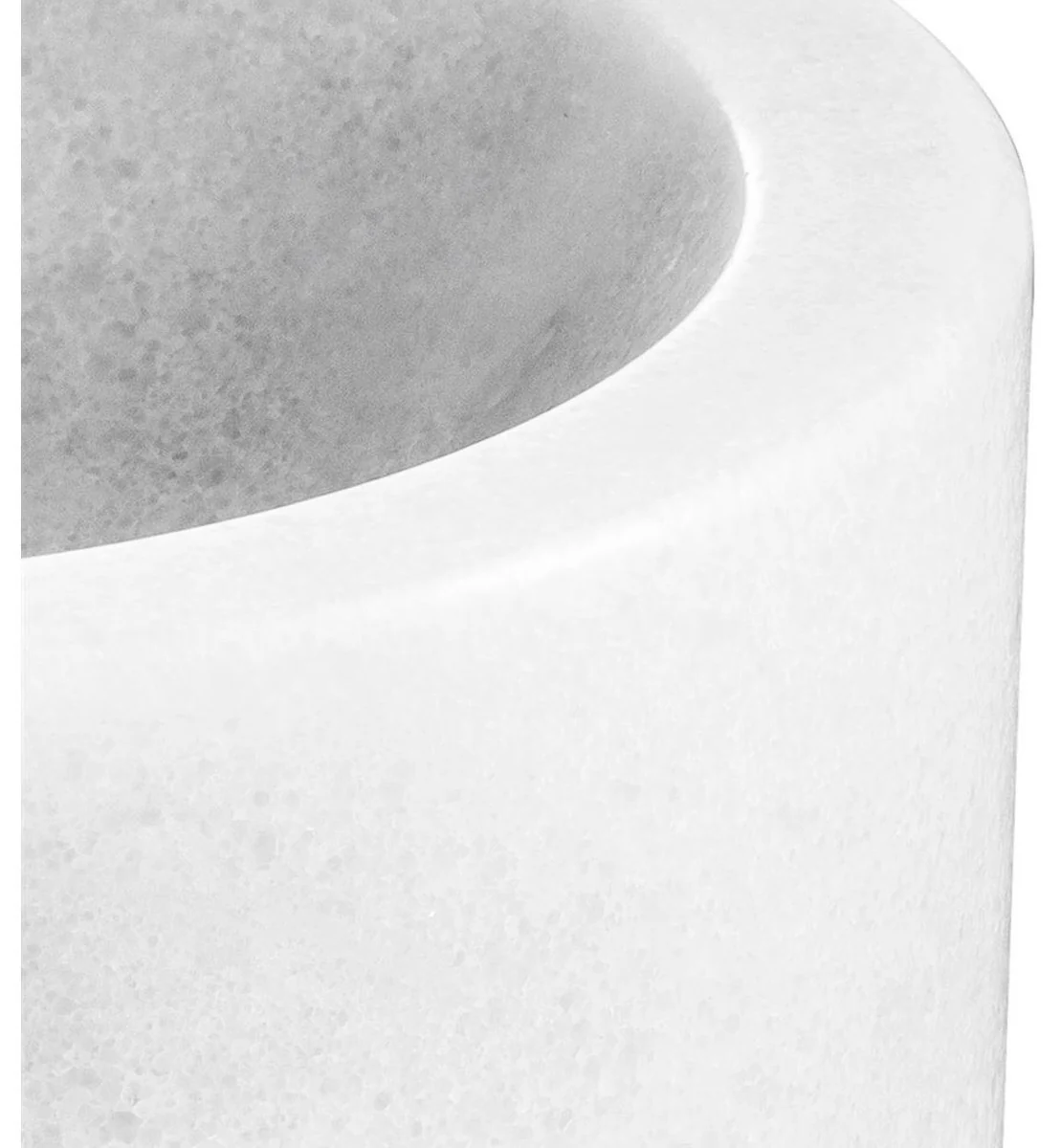 Casa Padrino diseñador tazón de mármol blanco de 15 x H. 8 cm - colección de lujo