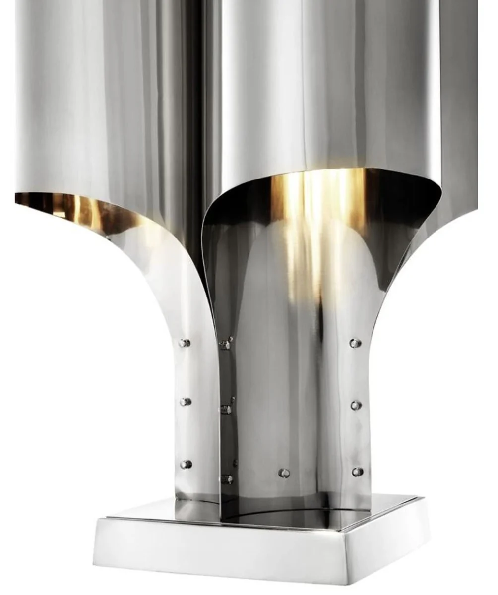 Casa Padrino l¨¢mpara de mesa de plata 46 x 46 x 82,5 cm H. - L¨¢mpara de mesa de lujo