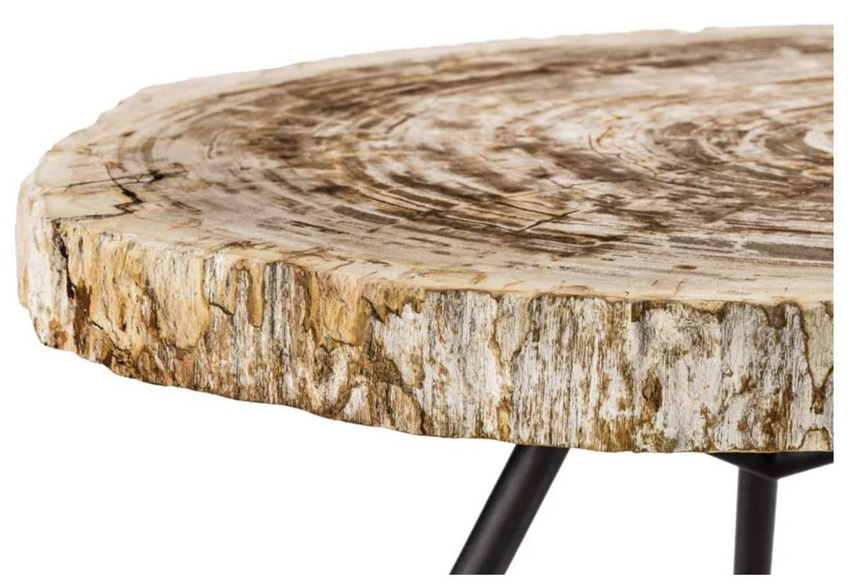 Casa Padrino mesa de centro de lujo de 3 muebles marrón / rojo - Muebles de Salón