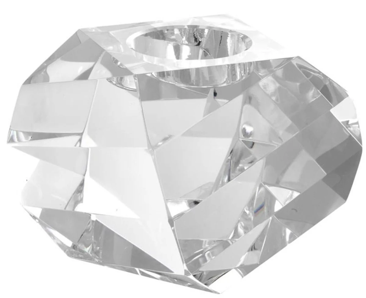 Casa Padrino titular de candelita de lujo 13,5 x 13,5 x H. 12 cm - Accesorios de decoración de cristal