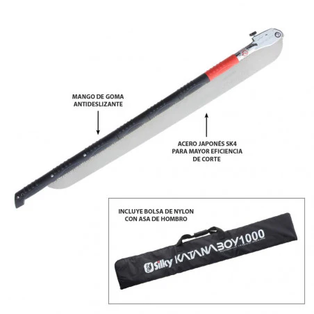 Silky KatanaBoy 1000 - Sierra de poda y bushcraft