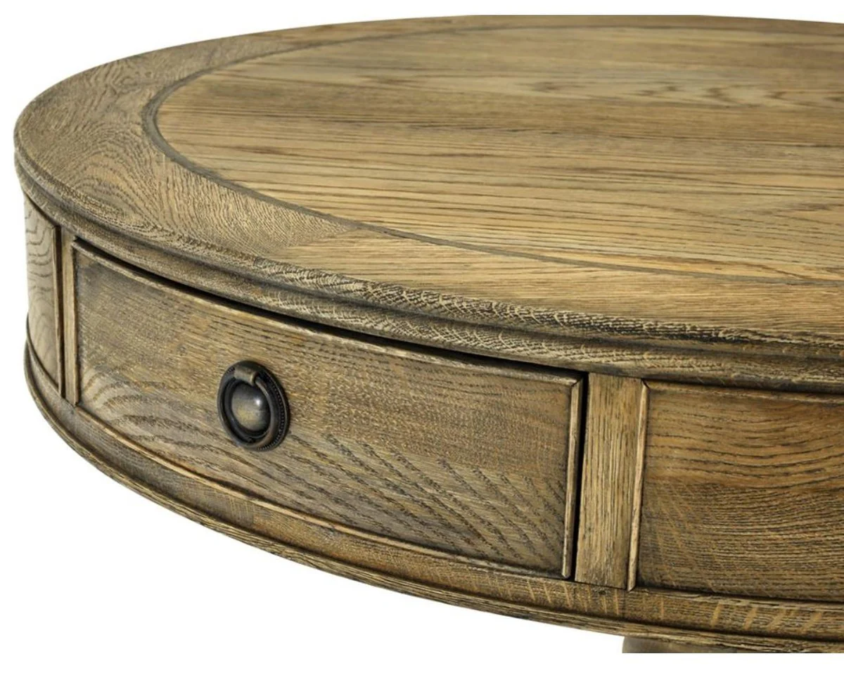 Casa Padrino mesa auxiliar de sal¨®n de lujo colores naturales / lat¨®n ? 80 x H. 74 cm - Muebles de Sal¨®n