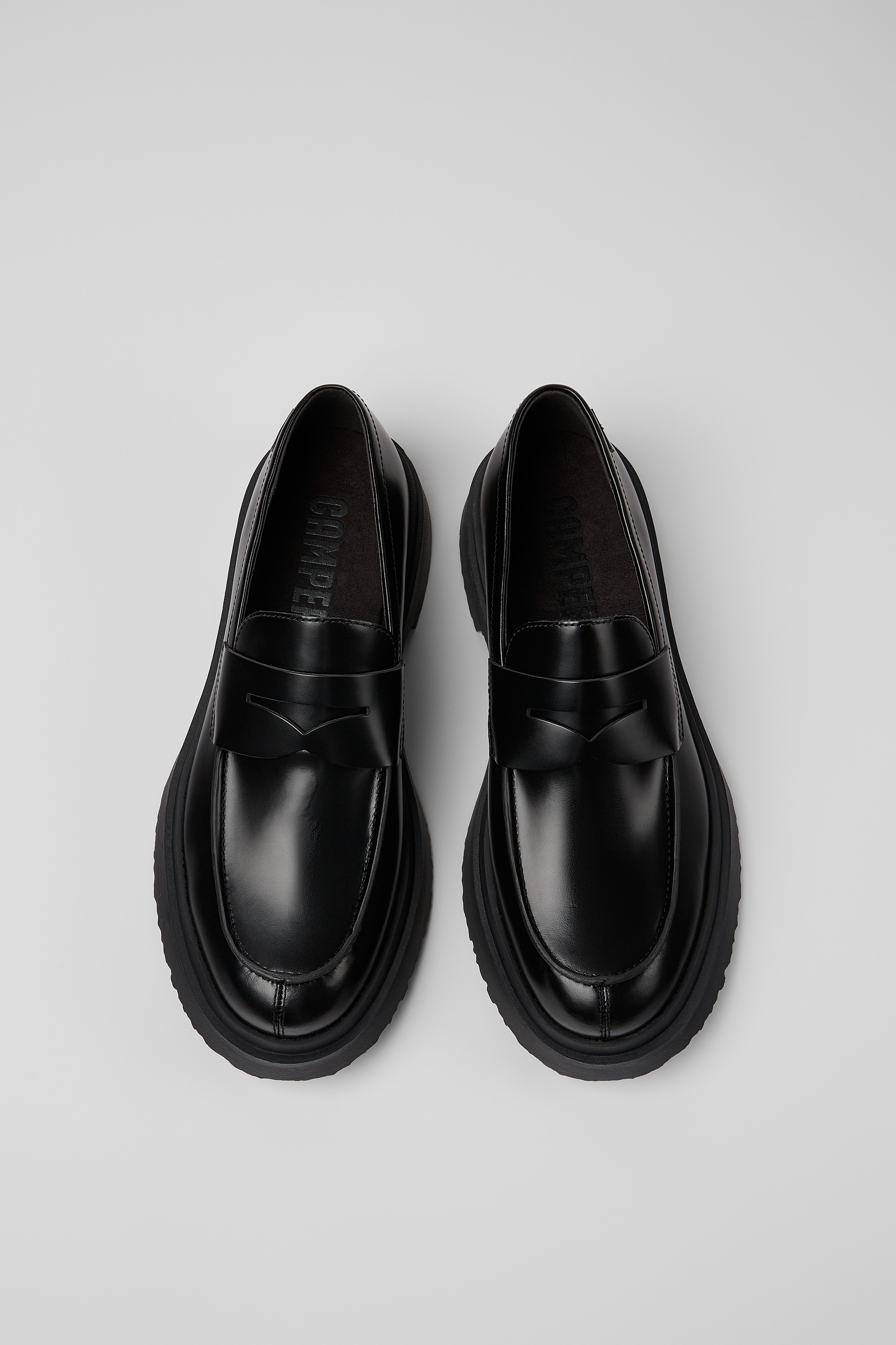 Walden - Black leather loafers for men