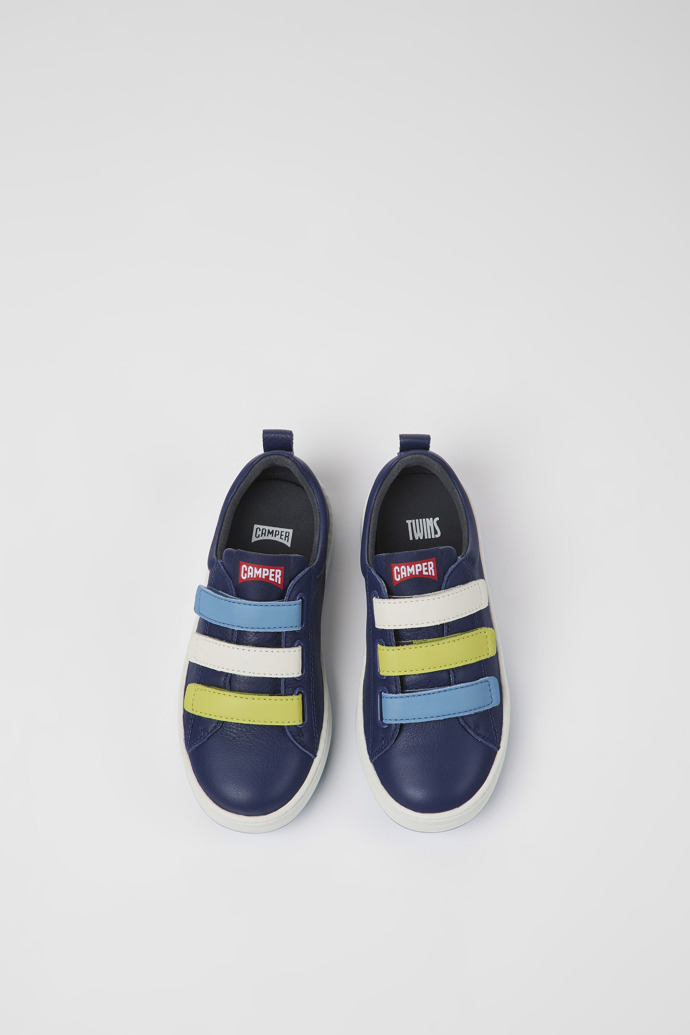 Twins Blue leather sneakers for boys