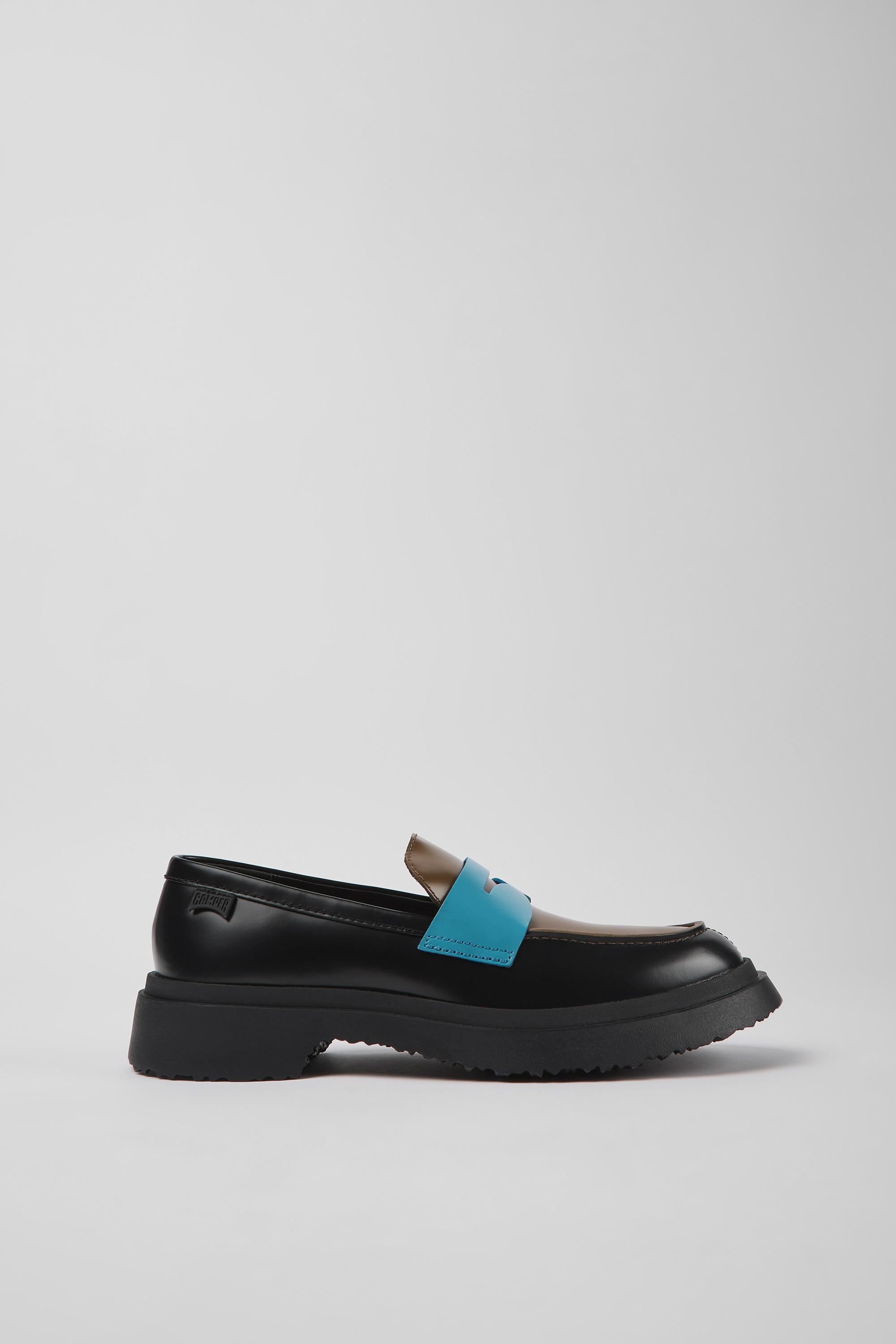 Twins - Multicolored leather loafers for women