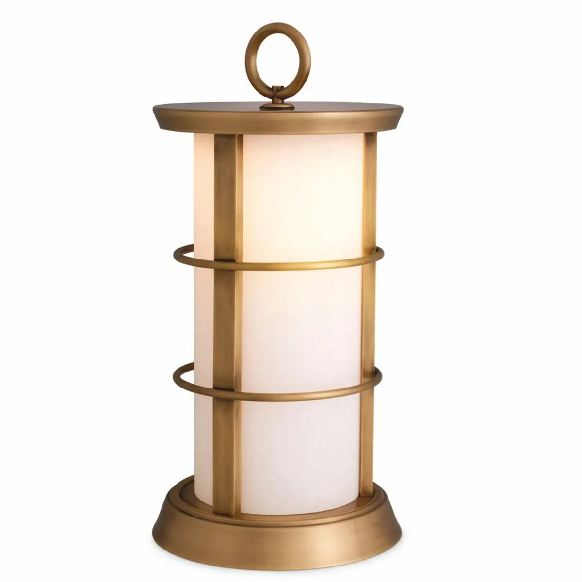 Casa Padrino l¨¢mpara de mesa LED de lujo para exterior lat¨®n antiguo / blanco ? 29 x A. 60 cm