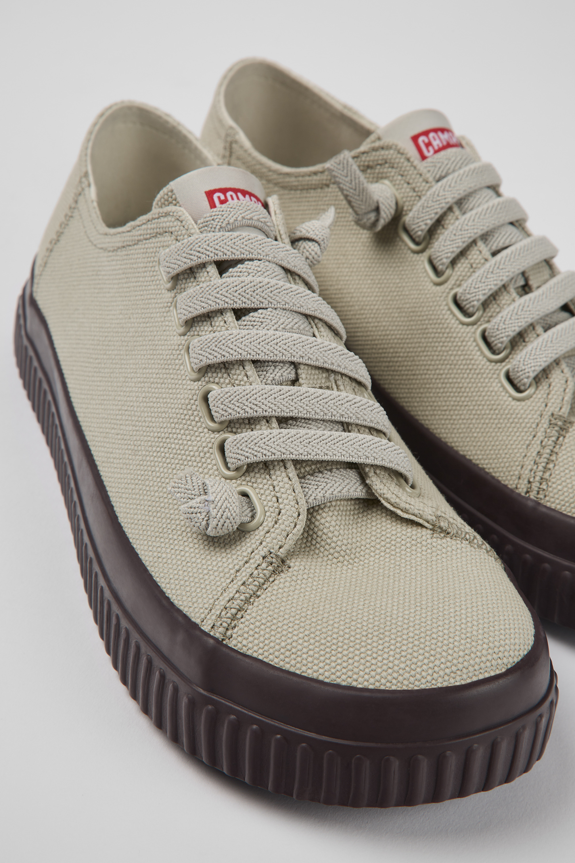 Peu Roda - Gray recycled cotton sneakers for women