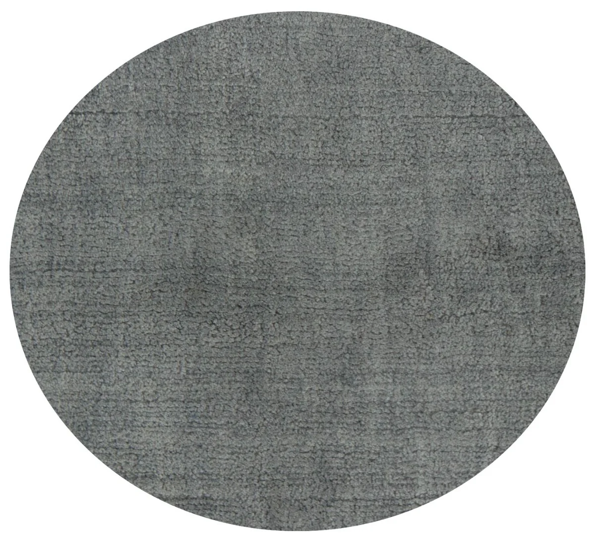 Casa Padrino alfombra de salón de lujo gris Ø 280 cm - Alfombra redonda de viscosa - Calidad de lujo - Accesorios de decoración de salón