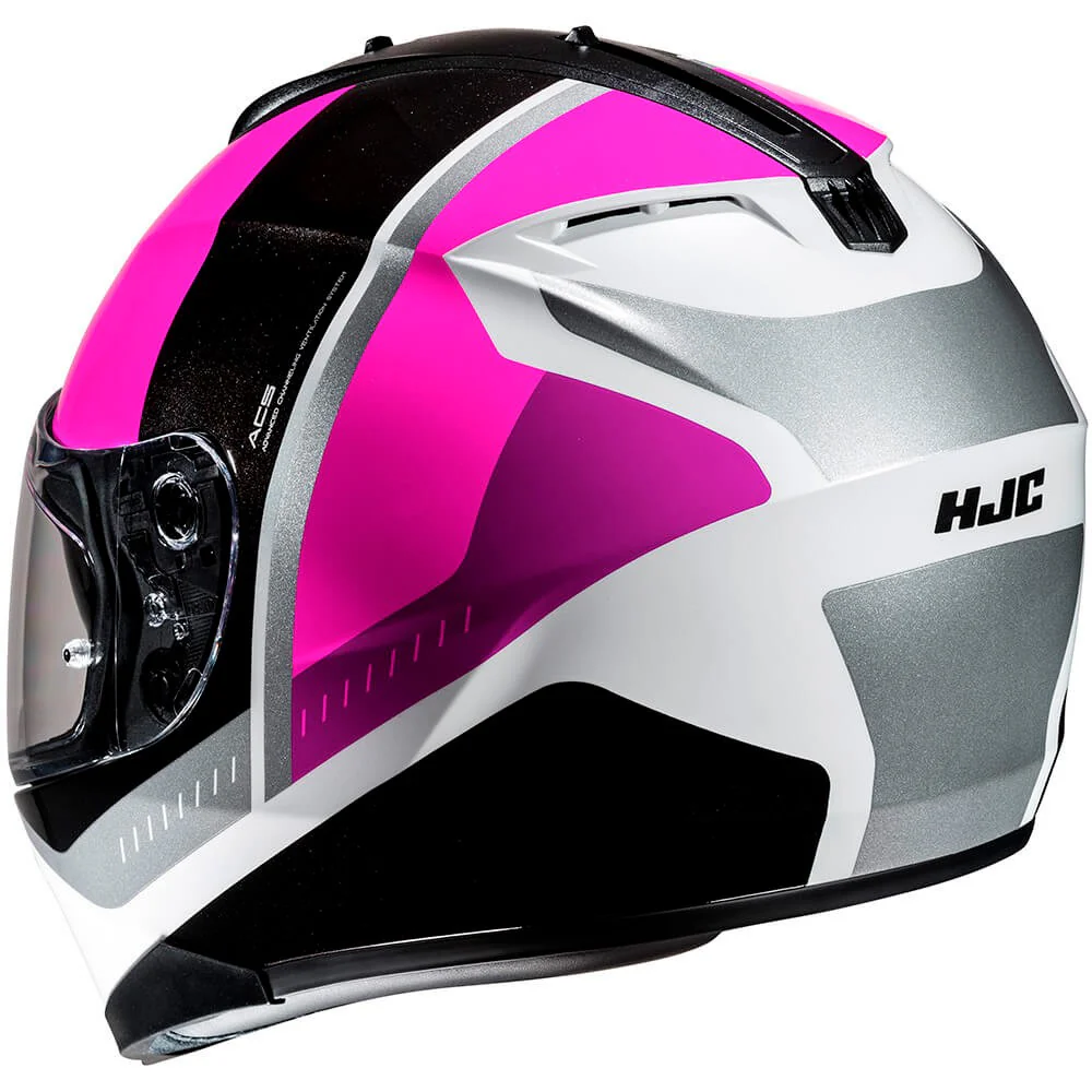 CASCO HJC C70N ALIA - NEGRO / BLANCO / ROSA