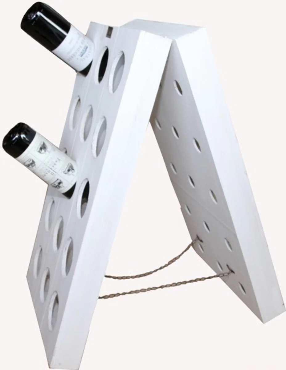 Casa Padrino designer wooden wine rack for 30 bottles H 69 cm, W 40 cm - Wine Bottle Holders - Bottle Rack