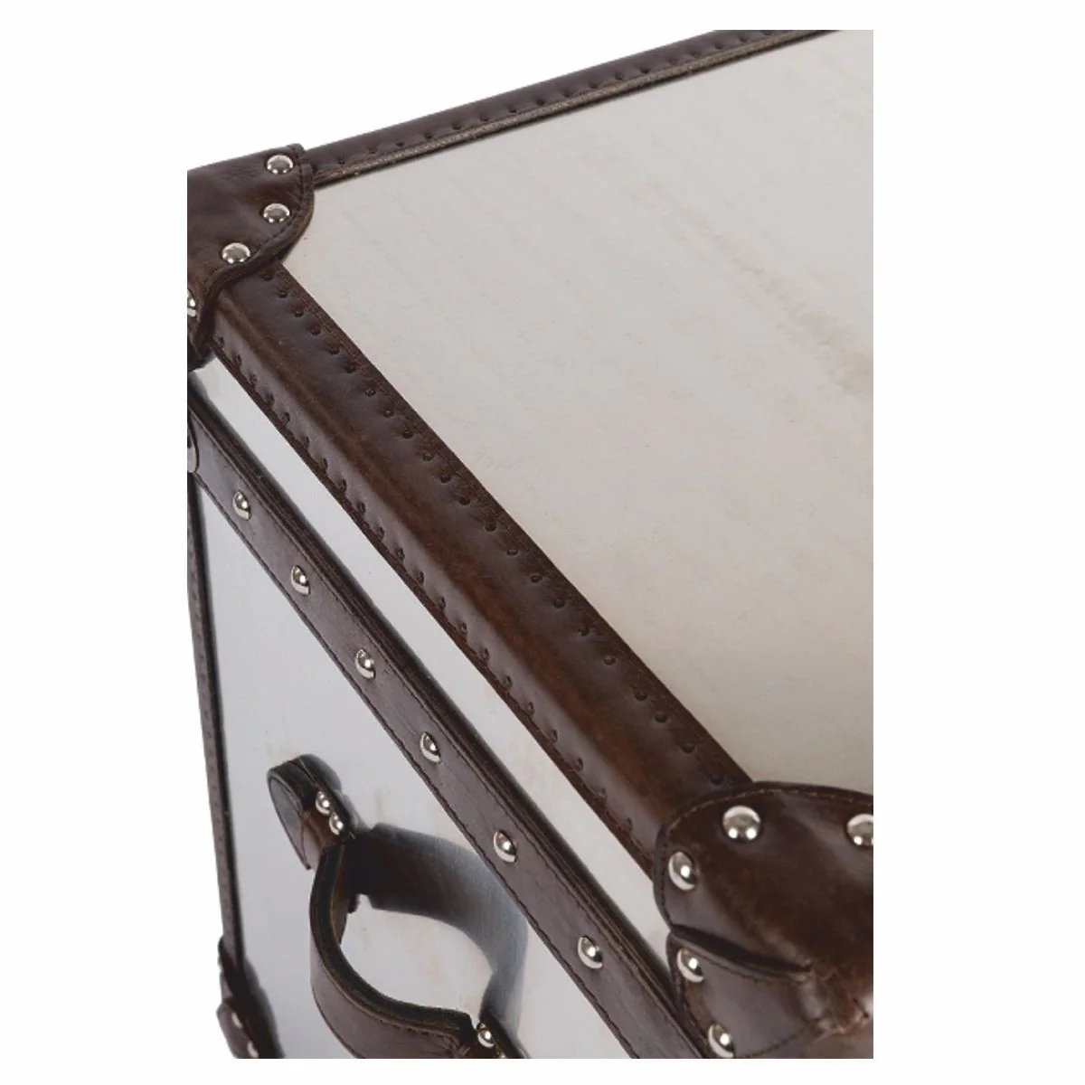 Casa Padrino cofre de lujo plata / marr¨®n oscuro A. 57 cm - Accesorios decorativos