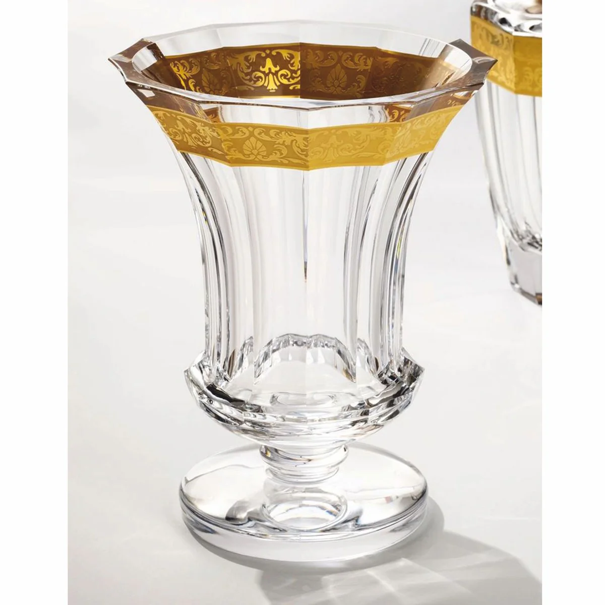 Casa Padrino jarr¨®n de cristal barroco de lujo oro ? 19,7 x A. 25 cm - Soplado y lijado a mano