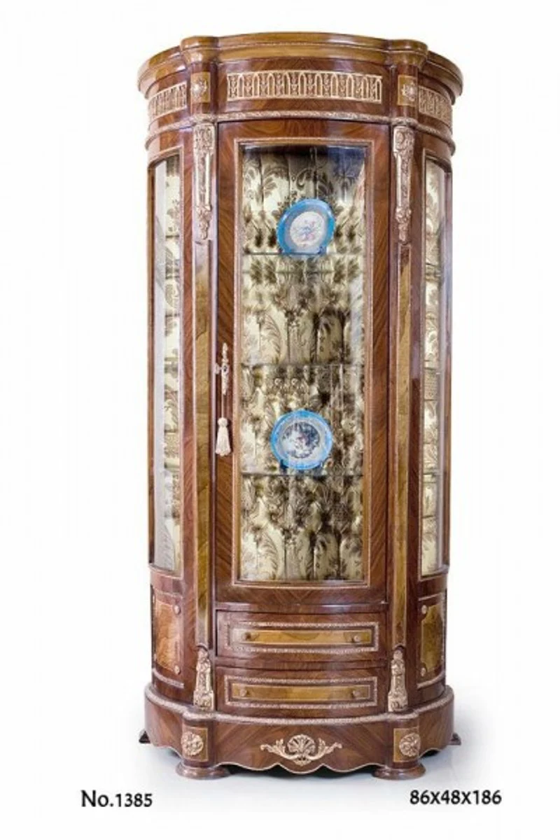 Casa Padrino baroque display cabinet 86 x 48 x H. 186 cm - noble & sumptuous