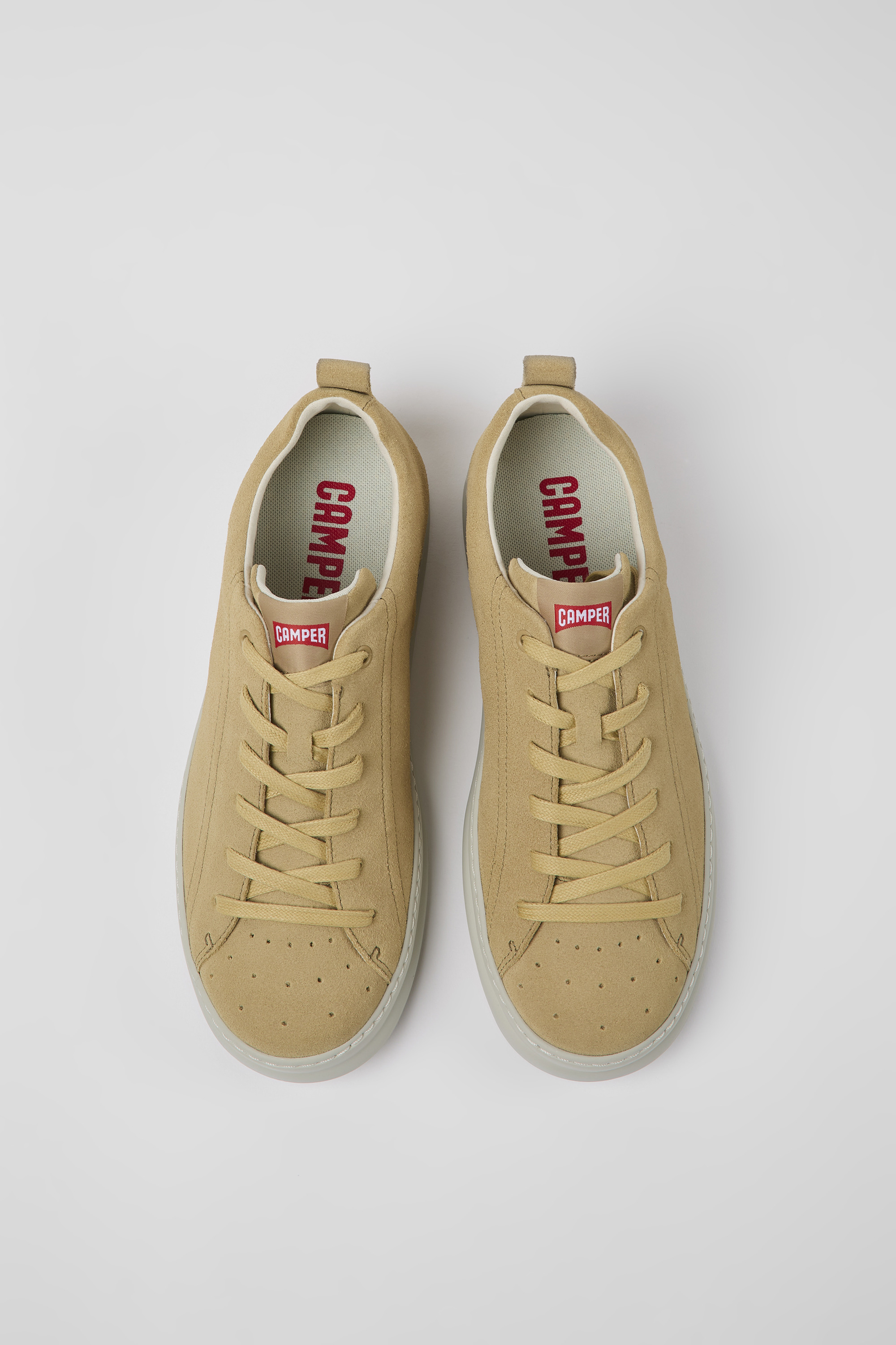 Runner - Beige nubuck sneakers for men