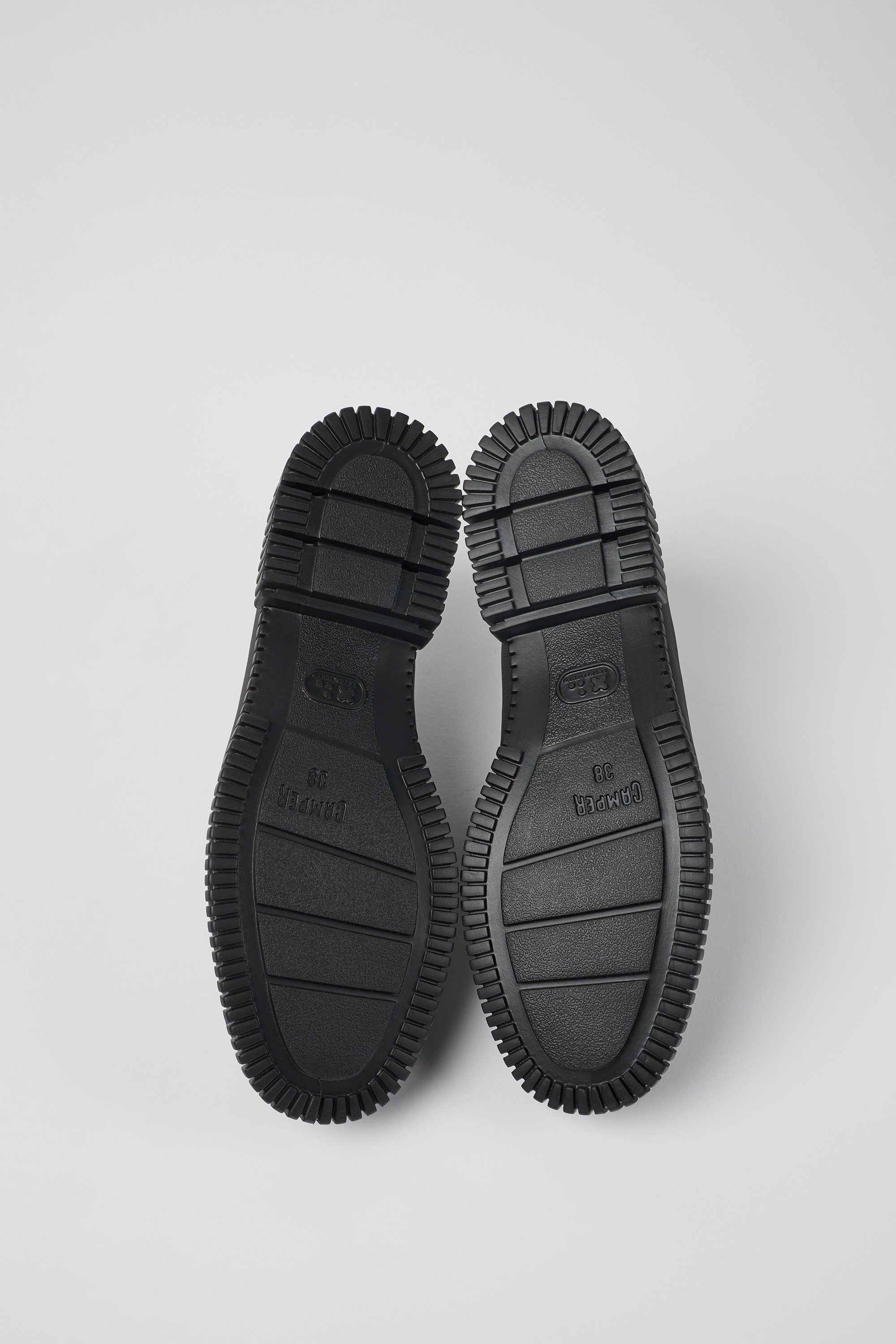 Pix - Black leather lace-up shoes