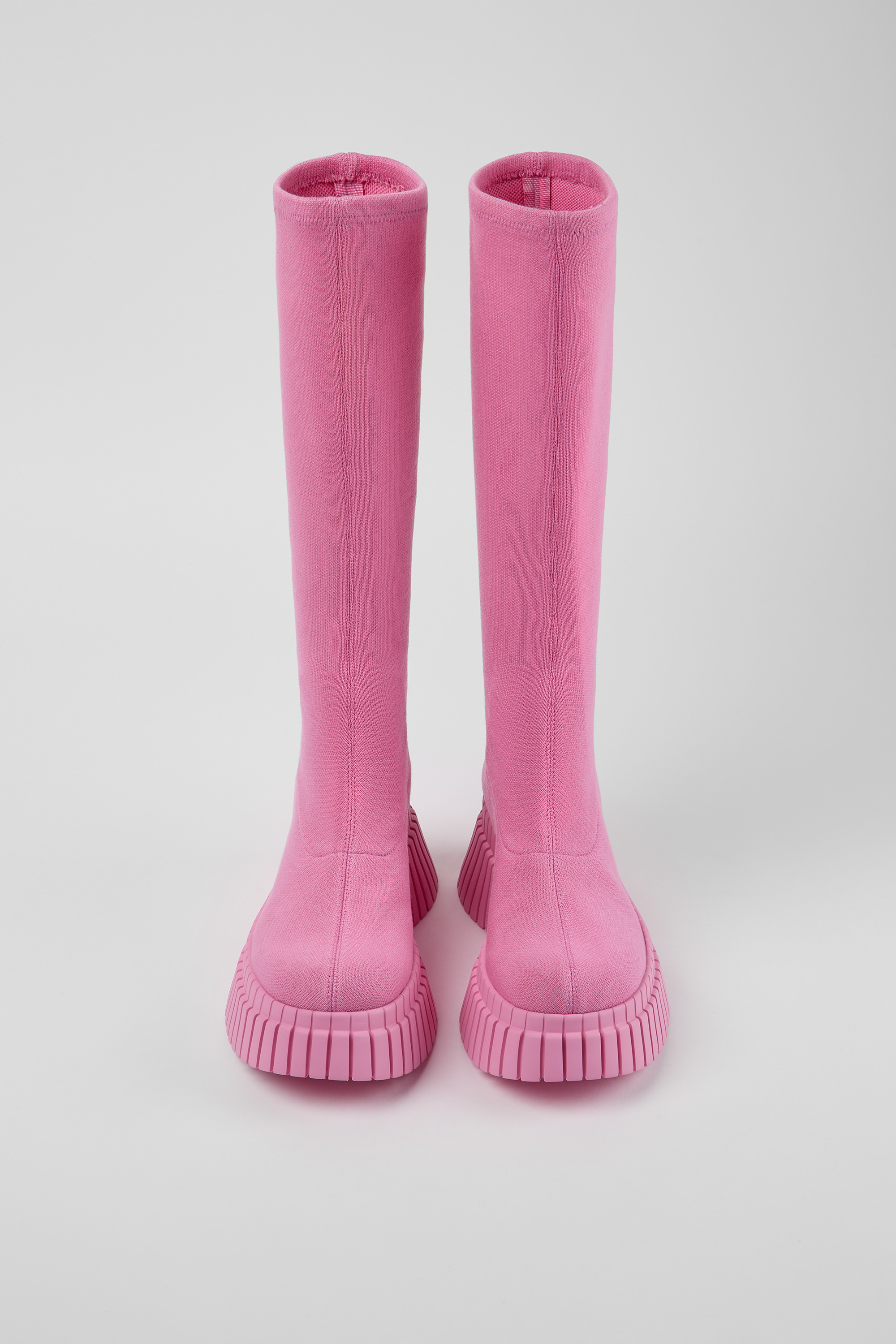 BCN - Pink textile boots for women