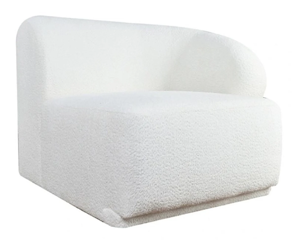 Casa Padrino sill¨®n de lujo lado derecho blanco 87 x 94 x A. 75 cm - Muebles modulares