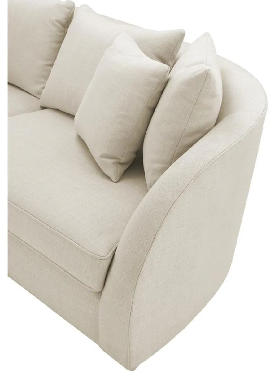 Casa Padrino sof¨¢ del hotel de lujo color natural 255 x 91 x H. 72 cm - colecci¨®n del dise?ador