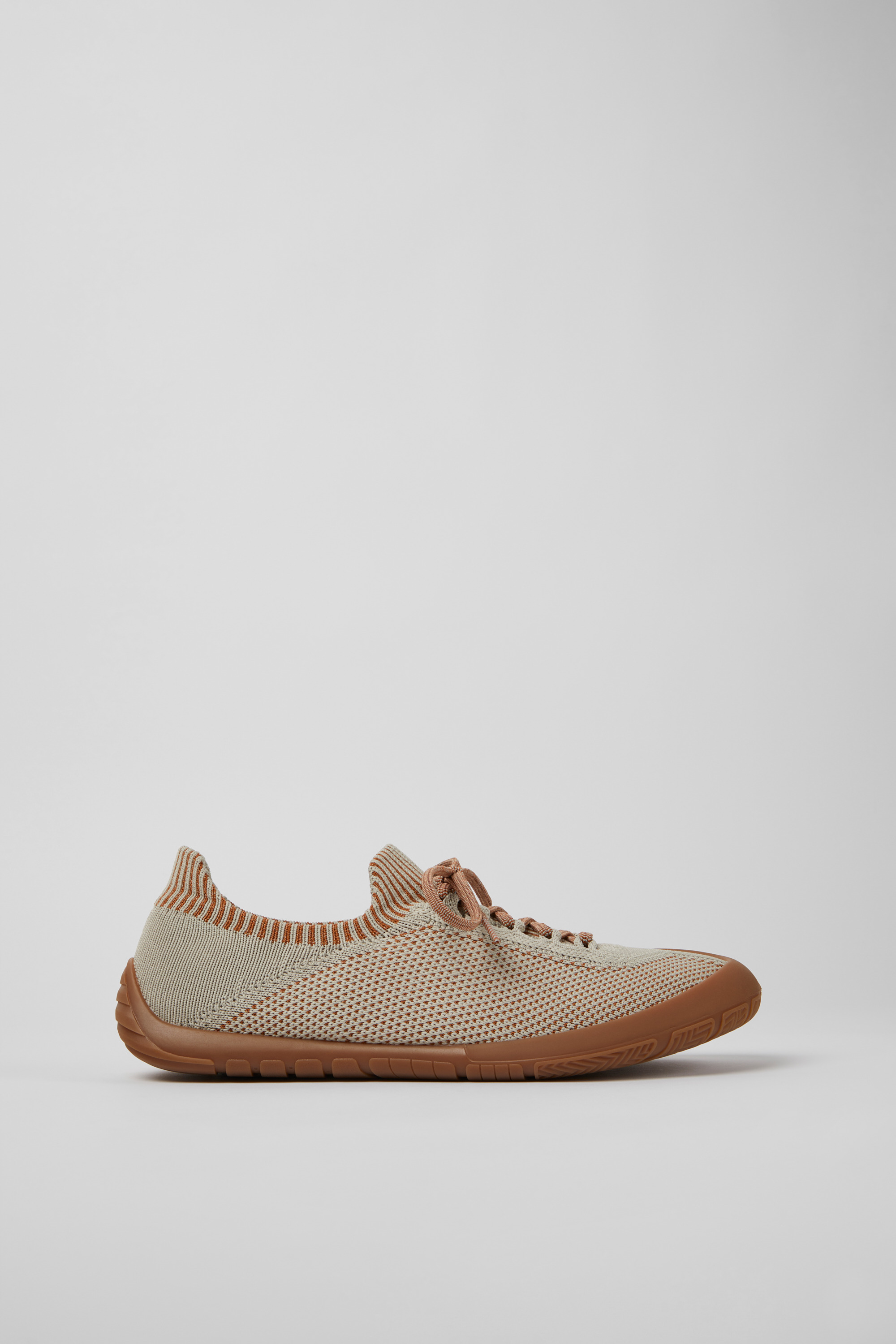 Path - Gray and brown textile sneakers for men