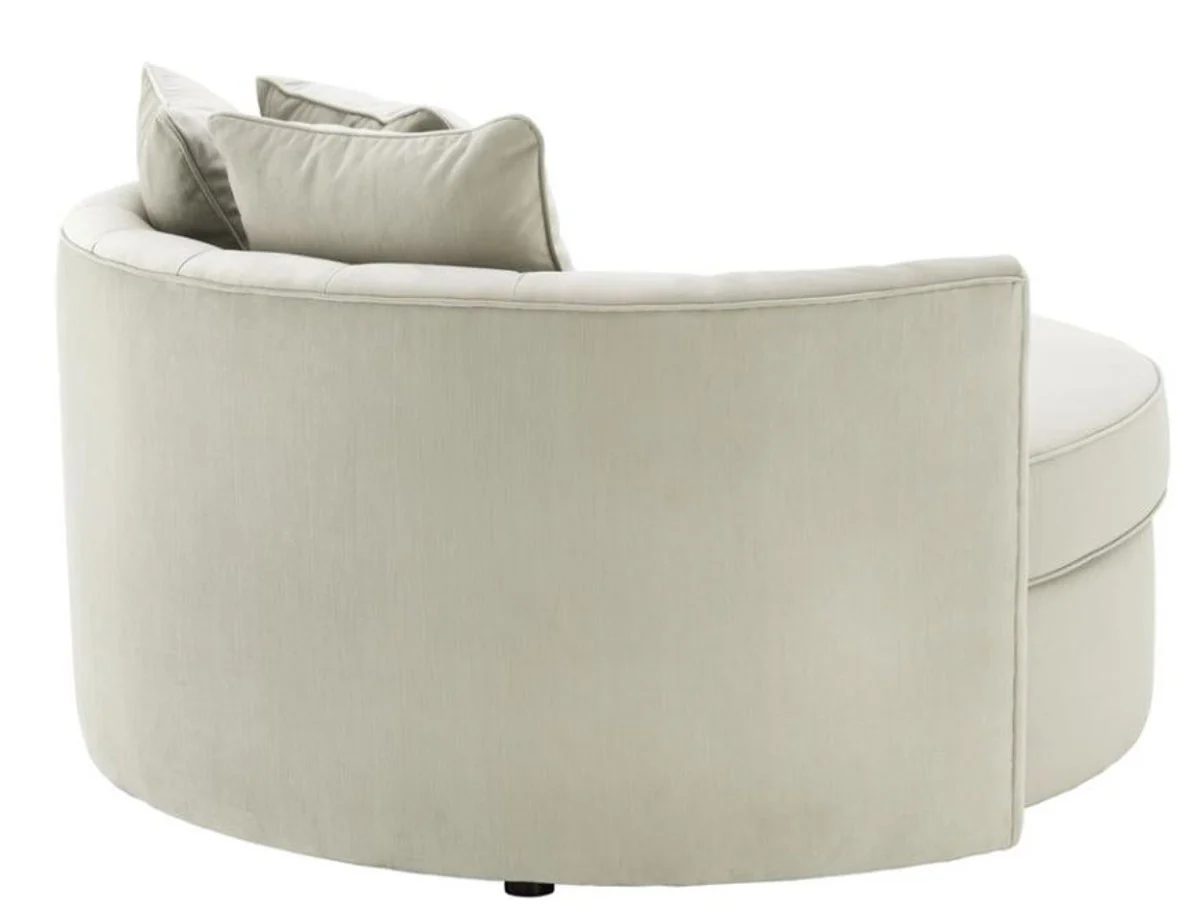 Casa Padrino sofá de diseño de color gris claro 157 x 148 x H. 90 cm - sofá de lujo alrededor