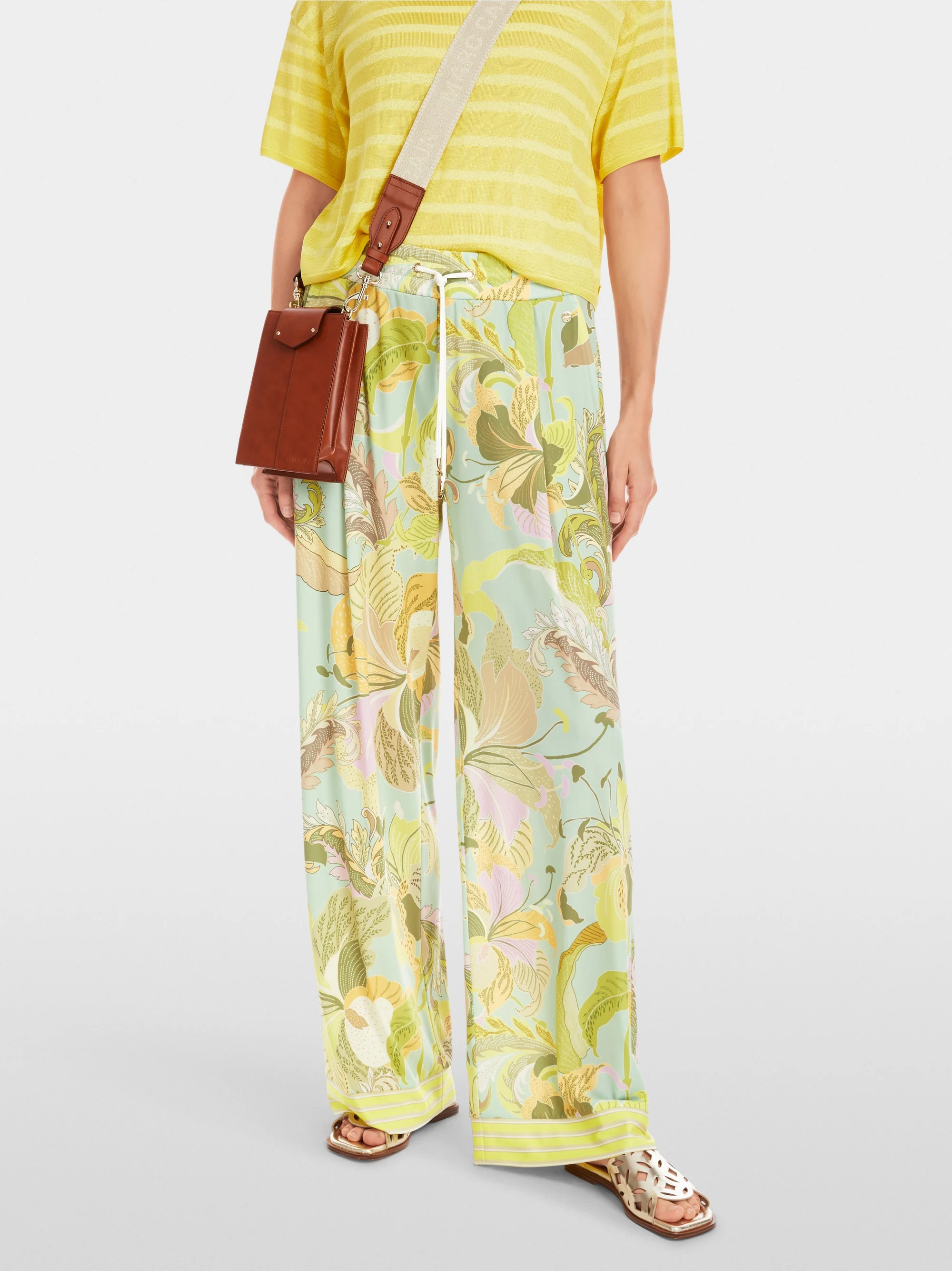 Marc-Cain Printed ‘Rethink Together’ trousers