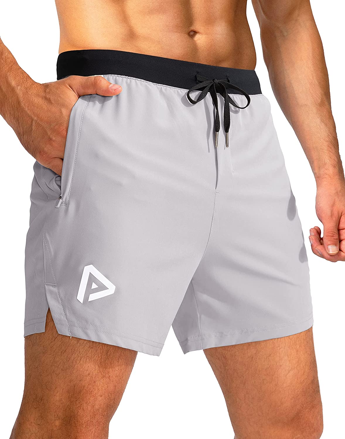 Men's Workout Running Shorts 5 Inch Lightweight Quick Dry Soccer Gym Athletic Shorts for Men with 3 Pockets