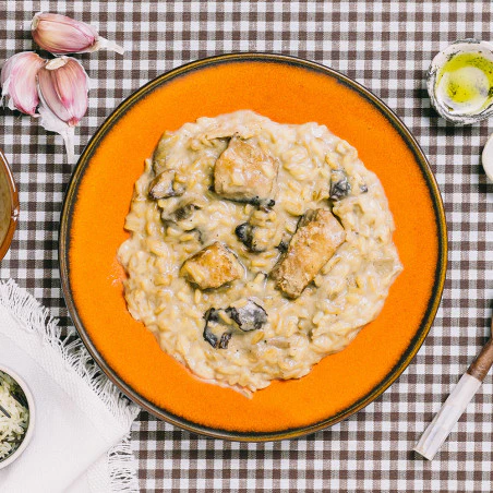 Ración autocalentable 350 g Forestia - Risotto de salmón y setas