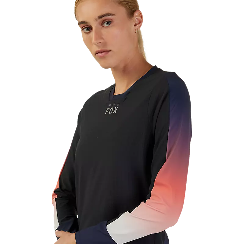 Womens Defend Lunar Thermal Long Sleeve Jersey