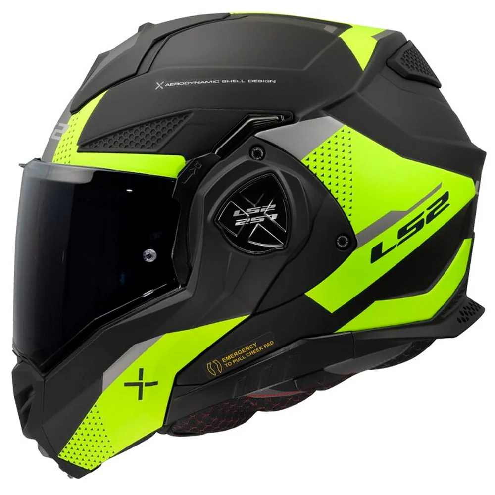 CASCO LS2 FF901 ADVANT X OBLIVION II - NEGRO MATE / AMARILLO