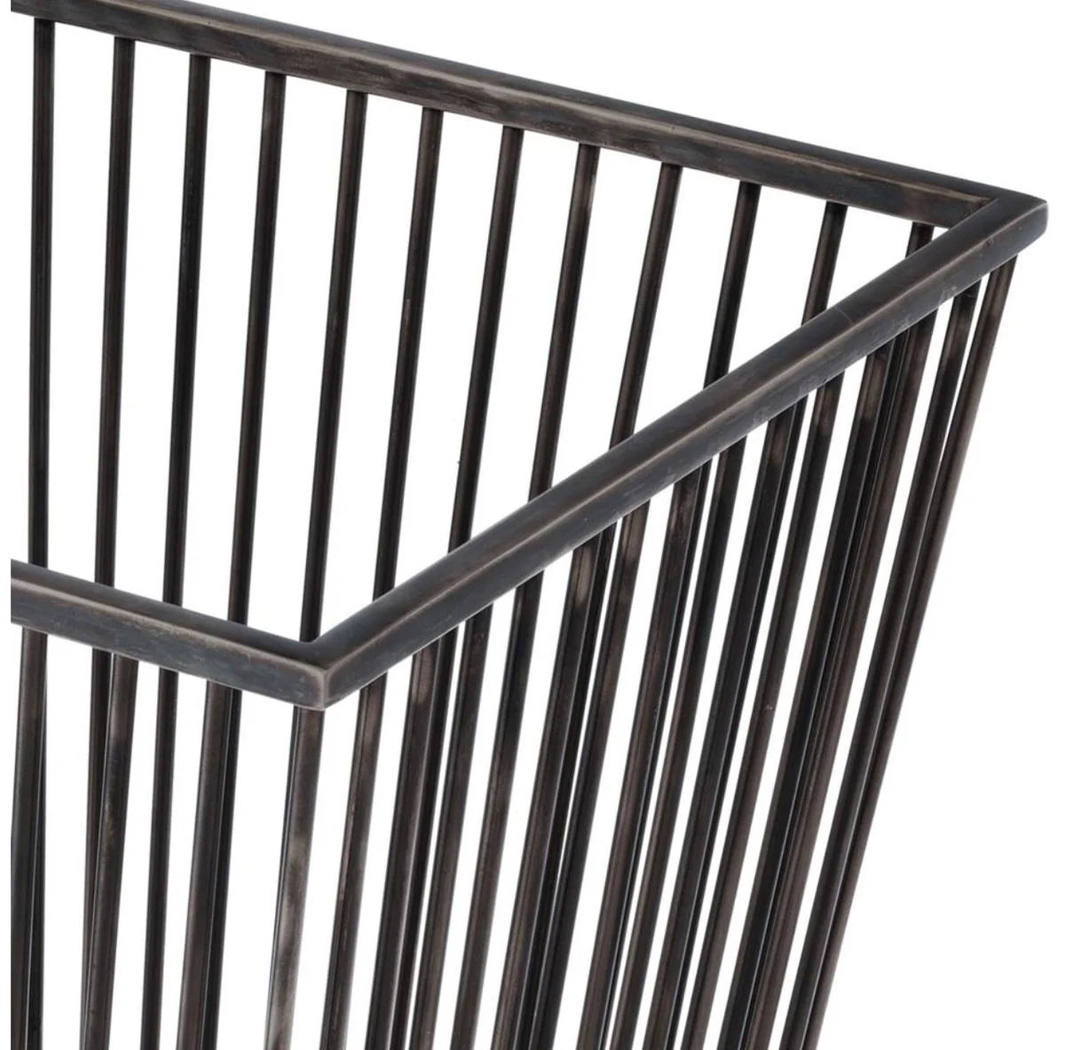 Casa Padrino cesta de ropa de lujo de acero inoxidable bronce 30 x 30 x H. 40,5 cm - Colecci¨®n de Lujo