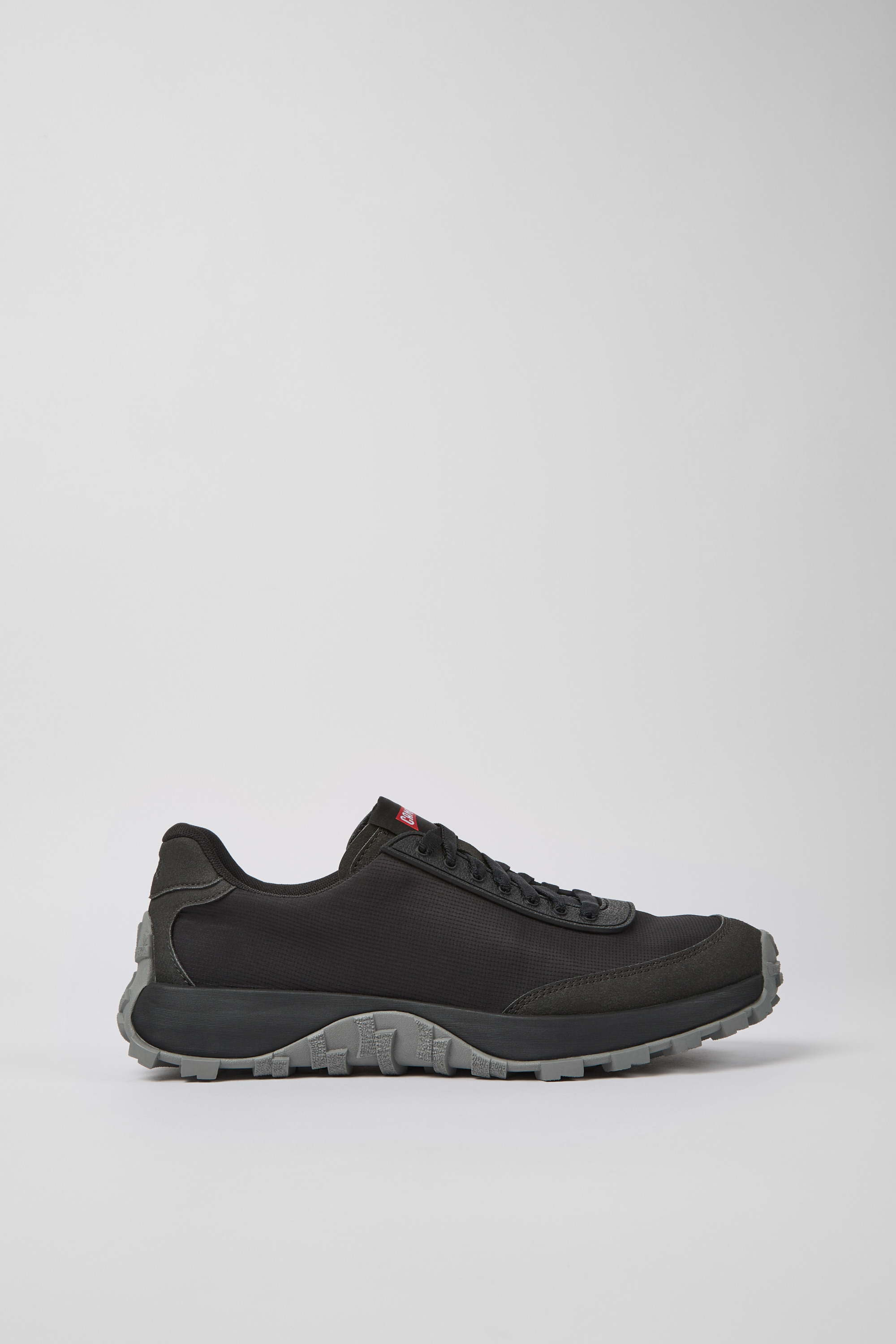 Drift Trail - Black textile and nubuck sneakers for men