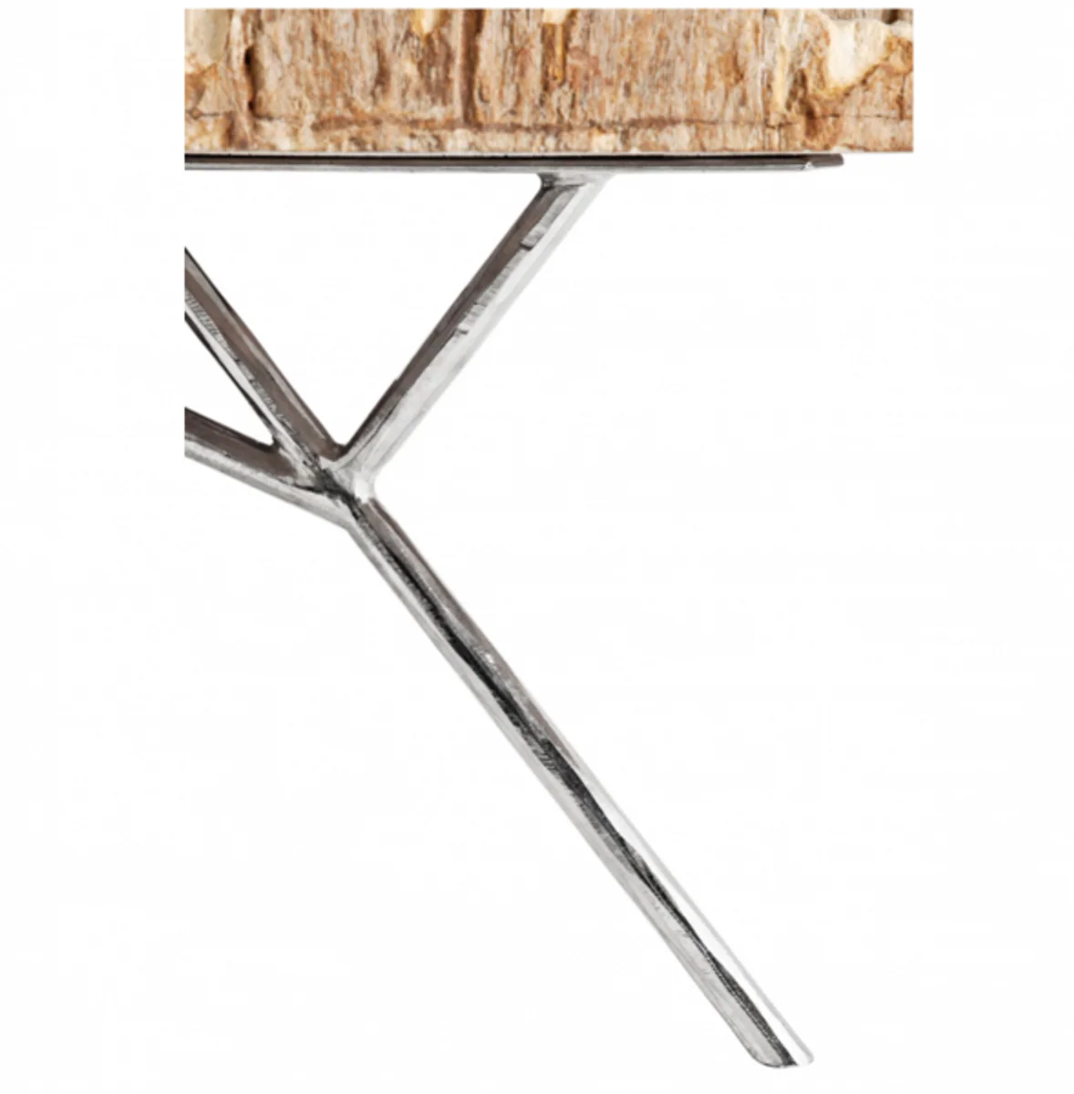 Casa Padrino Art Deco luxury coffee table petrified wood - living room coffee table - Limited Edition