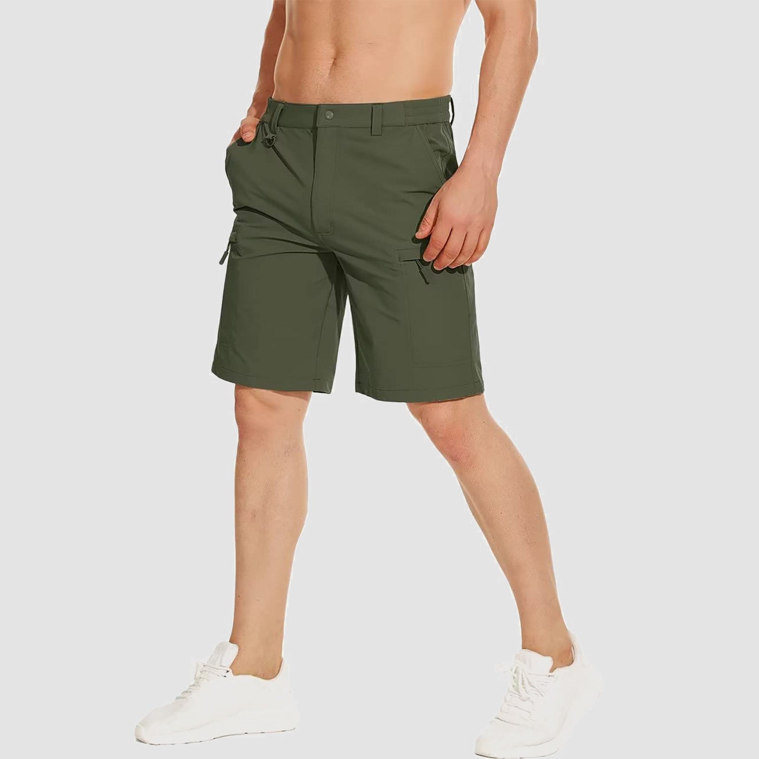 Men's Hiking Shorts 5 Pockets Water-Resistant Ripstop Quick Dry Outdoor Shorts