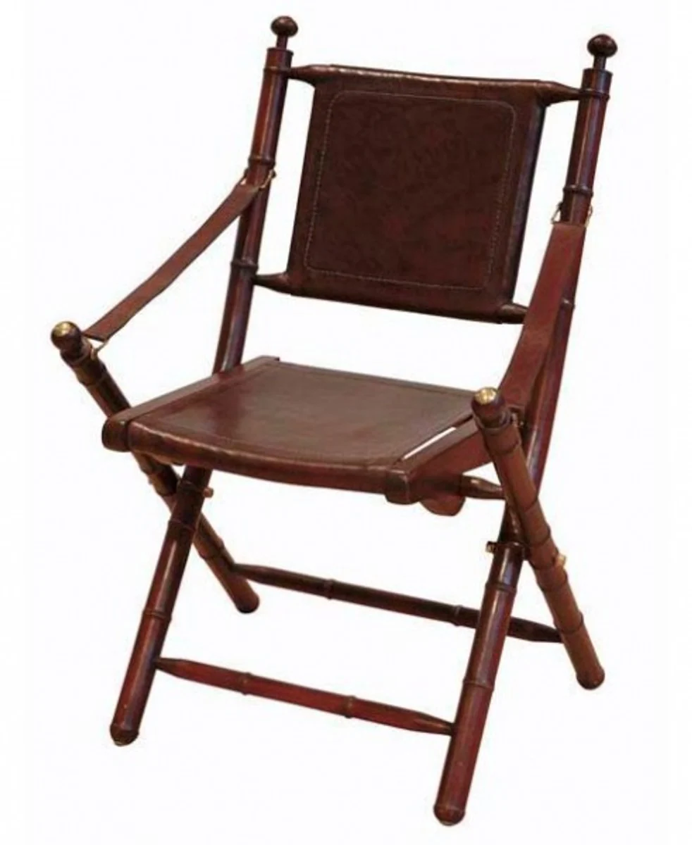 Casa Padrino de cuero de lujo silla plegable Cuero - Deco de arte de ¨¦poca Muebles