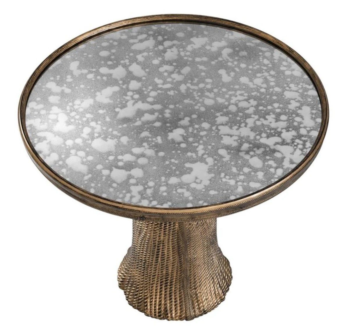 Casa Padrino mesa auxiliar de lujo en oro envejecido ? 53,5 x H. 40 cm - Muebles de Lujo en Sal¨®n