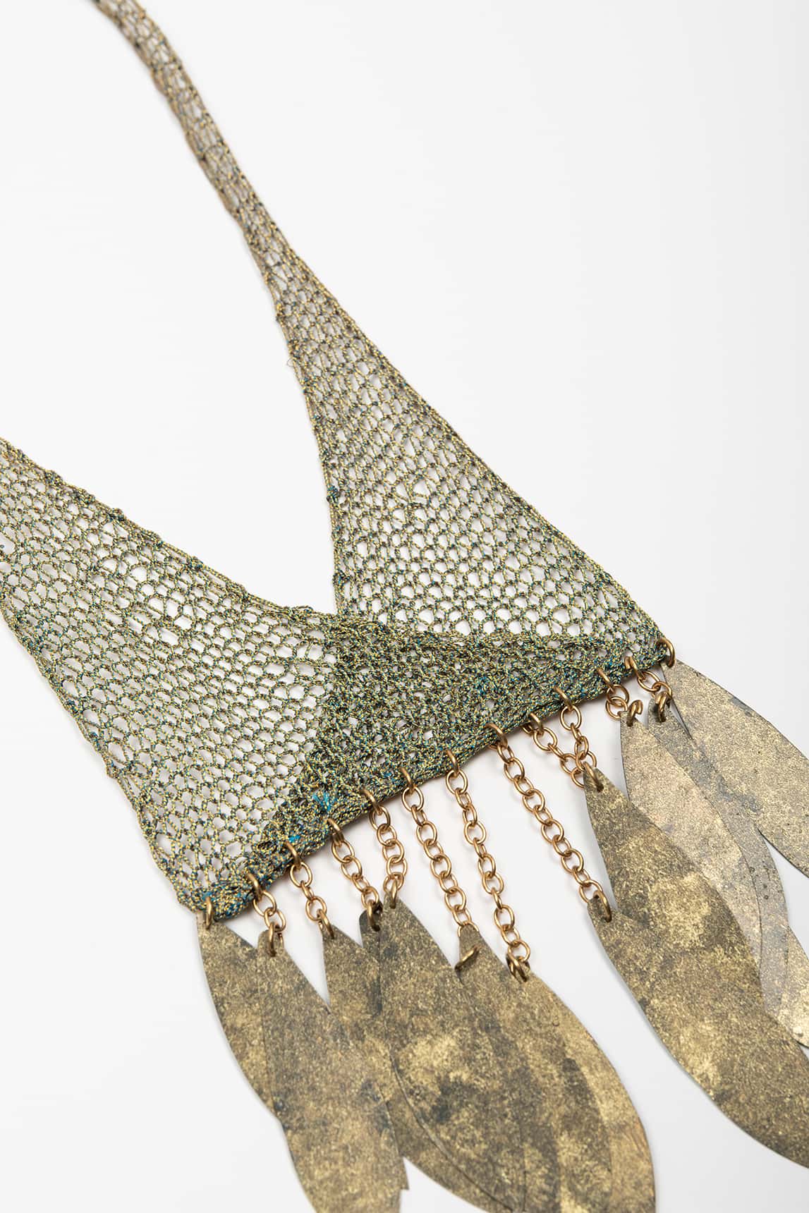 Rivera-spain Collar malla FL Private Collection bronce