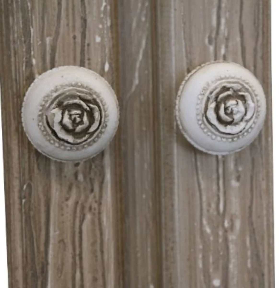 Casa Padrino Country Style Showcase White / Brown 89 x 40 x H. 195 cm - Country Style Furniture