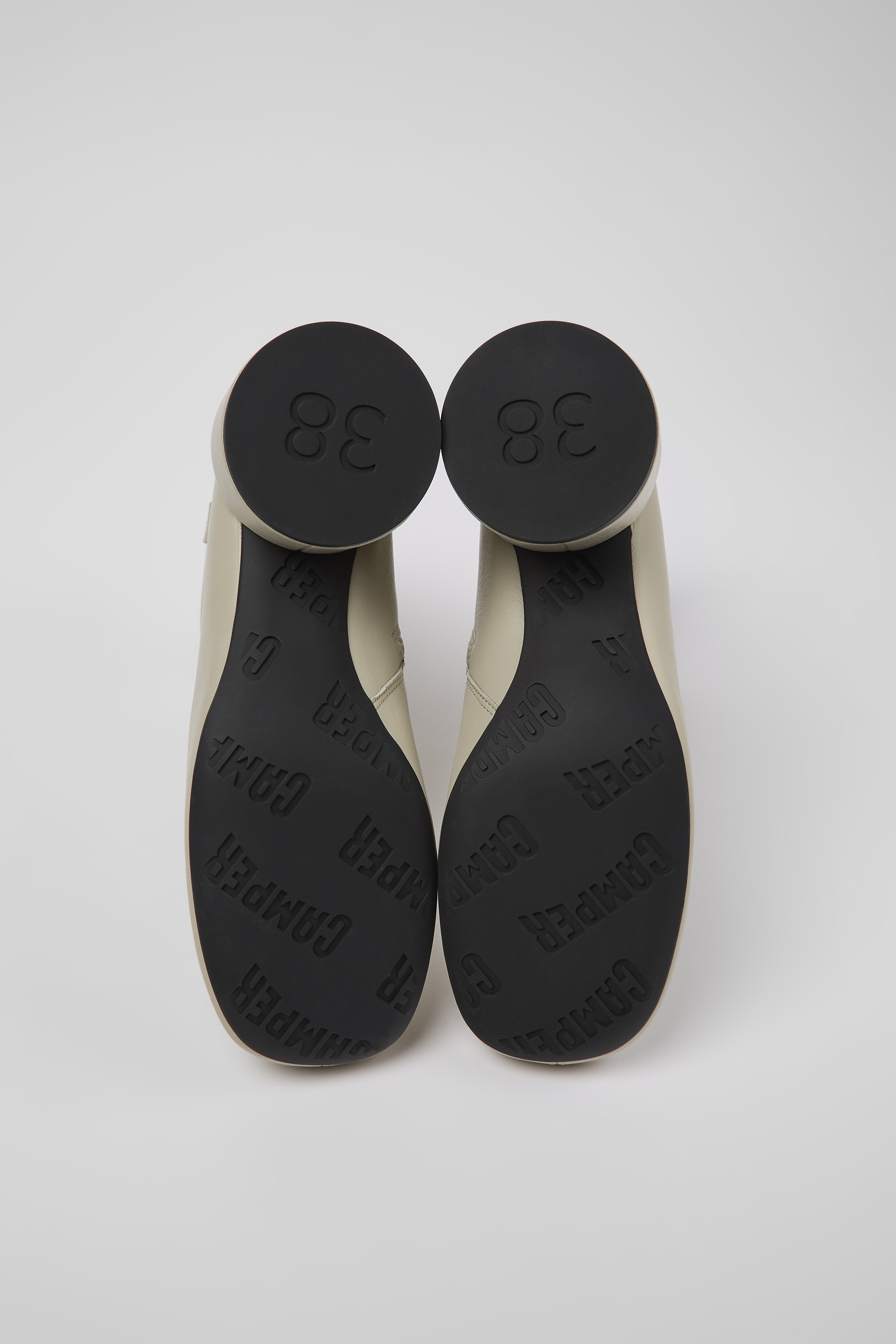 Niki - Gray leather boots for women