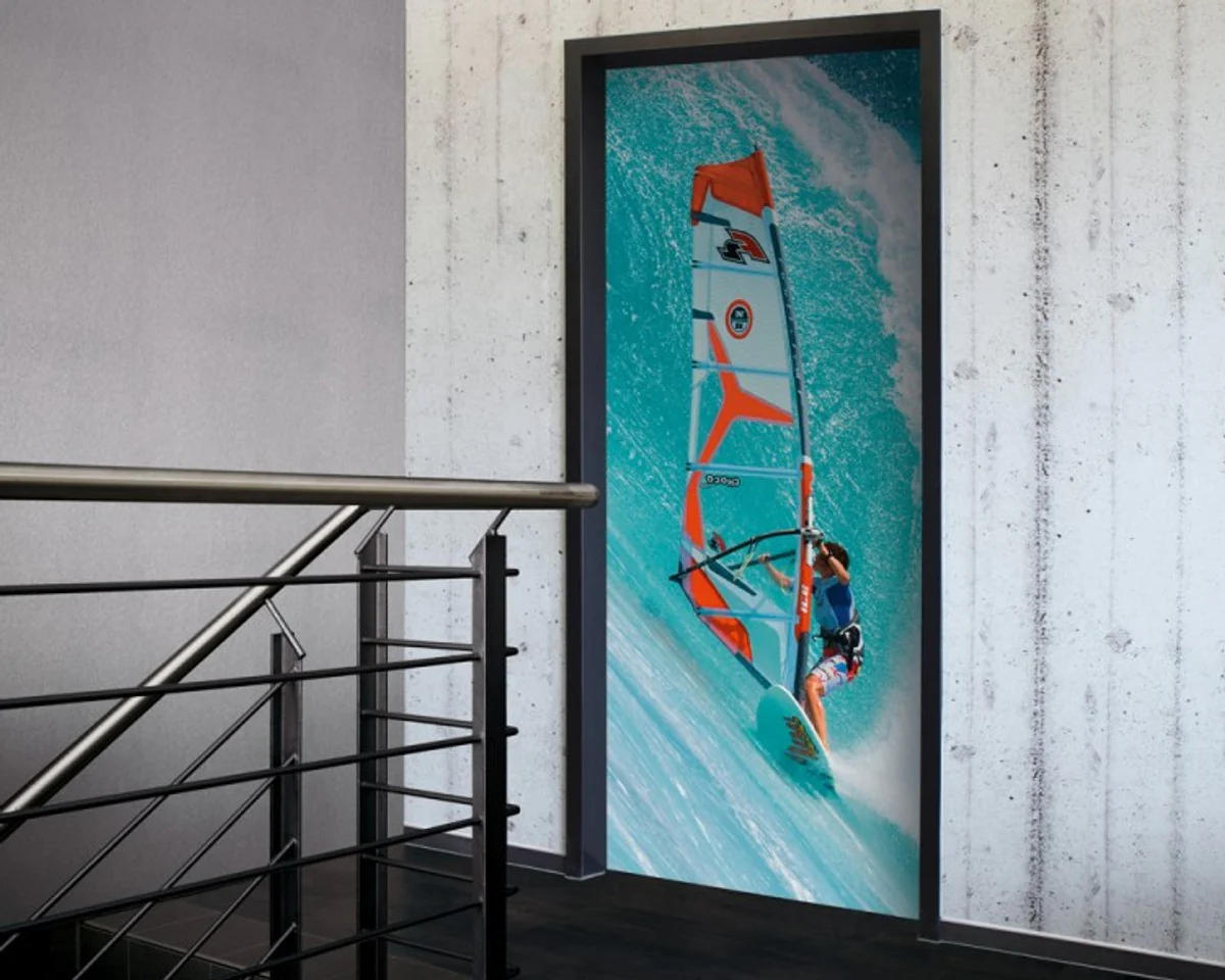 Door 2.0 XXL Wallpaper for doors 20026 Surfer - self-adhesive eye-catcher for your home - door sticker wallpaper photo wallpaper photo door 2.0 XXL Wallpaper Mural
