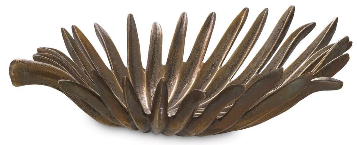 Casa Padrino Bandeja de Servicio de Dise?o Lat¨®n Vintage 36 x 32 x A. 10,5 cm - Bandeja de Lat¨®n - Accesorios para Hoteles y Restaurantes - Calidad de Lujo