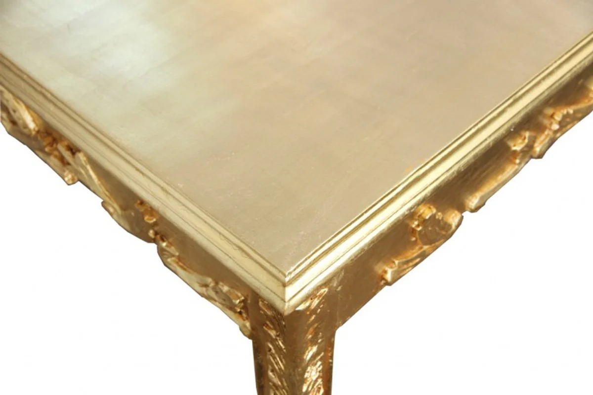 Casa Padrino Baroque Gold dining table 200 x 99 cm Mod2 - dining table - furniture antique style