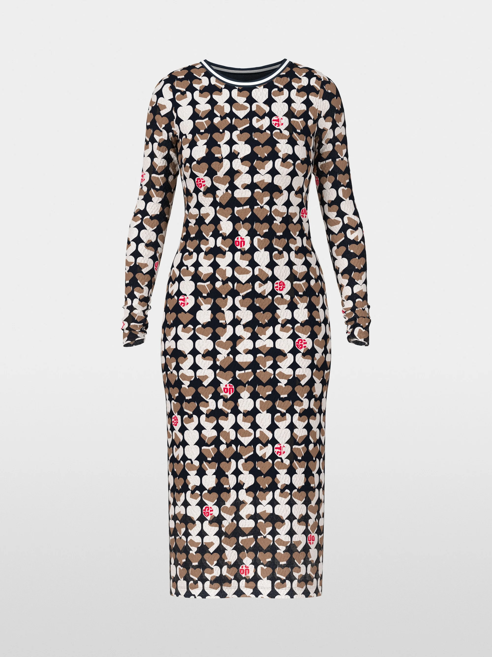 Marc-Cain Slim midi dress with all-over print