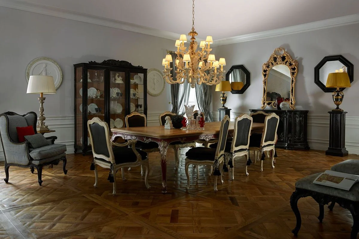 Casa Padrino espejo barroco de lujo oro - Espejo de pared de estilo barroco italiano hecho a mano - Muebles de lujo en estilo barroco - Hecho en Italia - Colecci¨®n de Lujo